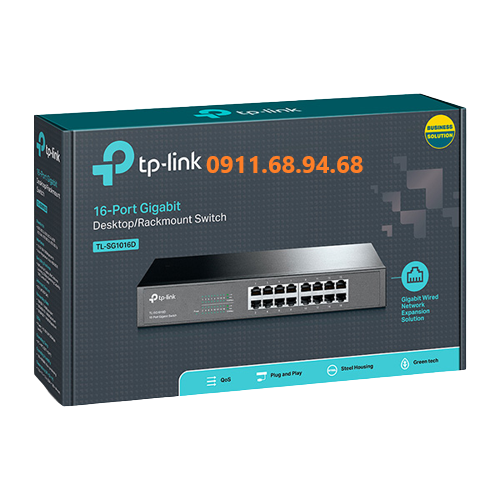 Bộ chia mạng 16 cổng Gigabit TL-SG1016D