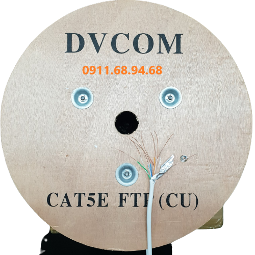 DVCOM Cáp mạng chống nhiễu Cat.5eFTP - Đồng nguyên chất