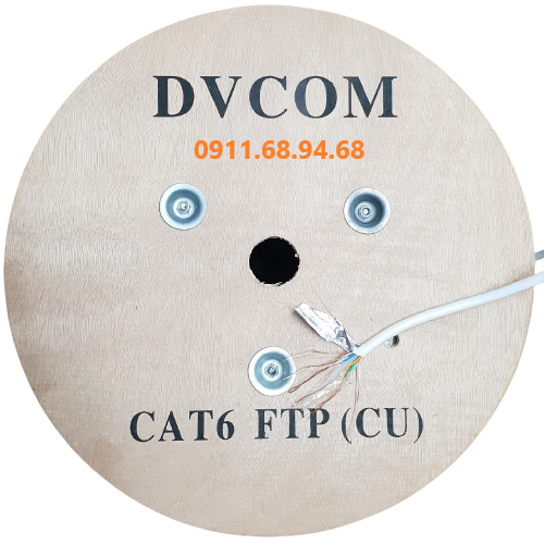 DVCOM Cáp mạng chống nhiễu Cat.6FTP - Đồng nguyên chất