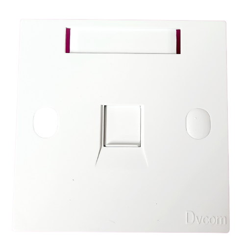 Mặt nạ 1 port, hình vuông có nắp che 85 x 85 x 8.0mm