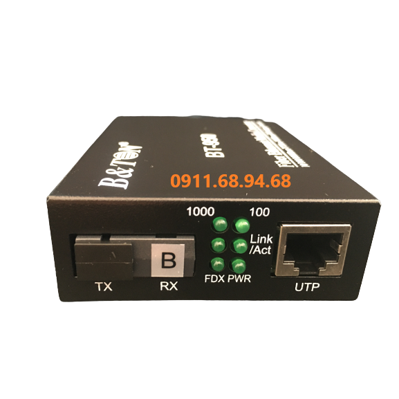 Bộ chuyển đổi quang điện Gigabit B&TON BT-950GS-20B, 1 sợi quang (Đầu B)