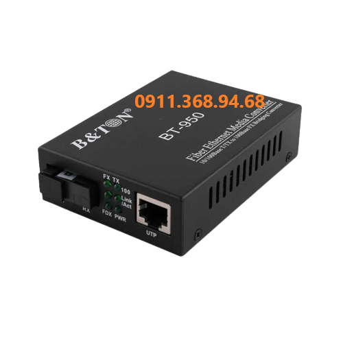 Bộ chuyển đổi quang điện 100Mb B&TON BT-950SM-25A , 1 sợi quang (Đầu A)