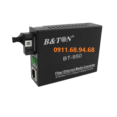Bộ chuyển đổi quang điện 100Mb B&TON BT-950SM-25B , 1 sợi quang (Đầu B)