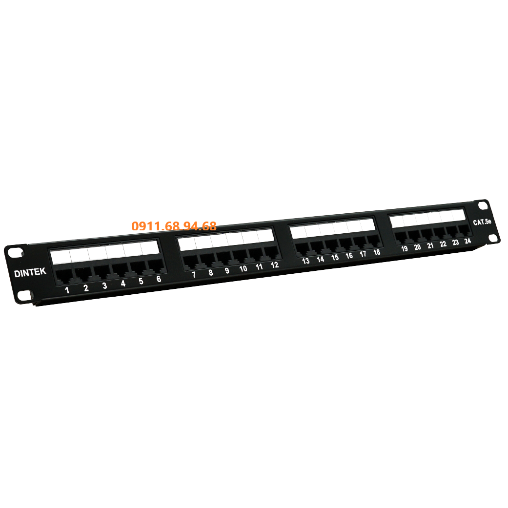 Patch Panel DinTek Cat.5e UTP 24P (1402-03019)