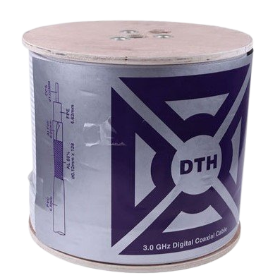 Cáp đồng trục RG6 UNISAT 1 lớp bạc, cuộn 305m